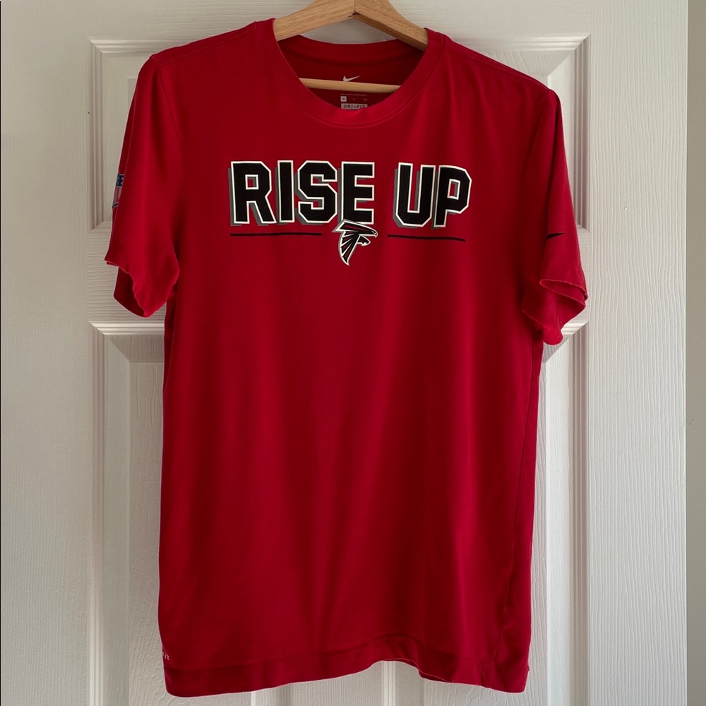 Nike Dri ~ Fit Atlanta Falcons Red Rise Up Graphic T-Shirt